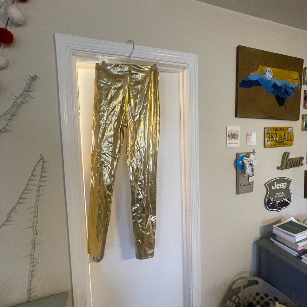 Metallic Gold Leggings